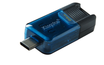 KINGSTON USB Stick Data Traveler DT80M/64GB, USB 3.2 Type-C, Blue/Black