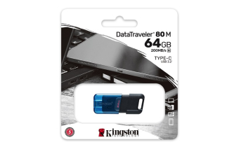 KINGSTON USB Stick Data Traveler DT80M/64GB, USB 3.2 Type-C, Blue/Black