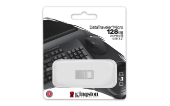 KINGSTON USB Stick Data Traveler Micro DTMC3G2/128GB, USB 3.2 Silver