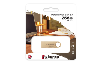 KINGSTON USB Stick Data Traveler DTSE9G3/256GB, USB 3.2, Gold