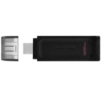 KINGSTON USB Type-C Flash DataTraveler USB 3.2 Black (DT70/128GB)