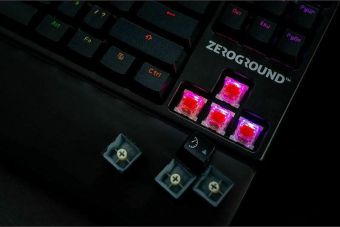 Keyboard Mechanical Zeroground KB-3100G Tonado Mini RGB