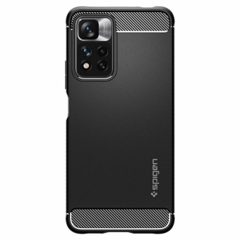 Θήκη Σιλικόνης Spigen Rugged Armor Xiaomi Redmi Note 11 Pro Plus/11i/Poco X4/Note 11 Pro 5G Black