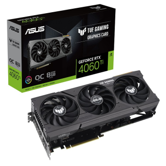 ASUS VGA TUF-RTX4060TI-O8G-GAMING, 8GB, GDDR6