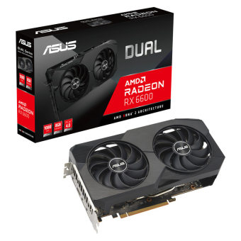 ASUS VGA DUAL-RX6600-8G-V2, 8GB GDDR6