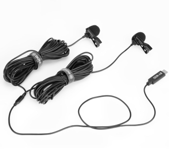 BOYA BY-M3D Dual Mic Lavalier microphone for USB TYPE-C devices