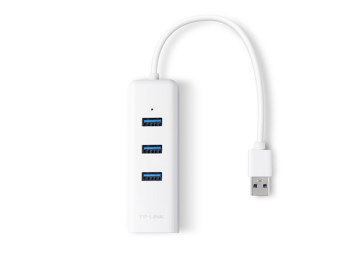 TP-LINK UE330 USB 3.0 3-Port Hub & Gigabit Ethernet Adapter 2 in 1 USB Adapter