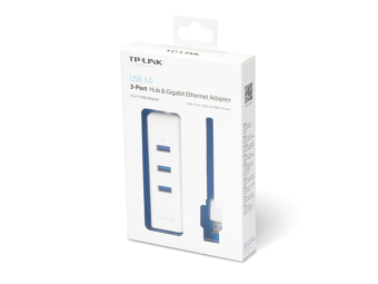 TP-LINK UE330 USB 3.0 3-Port Hub & Gigabit Ethernet Adapter 2 in 1 USB Adapter