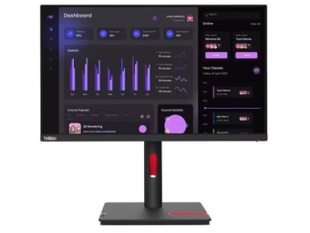 LENOVO Monitor ThinkVision T24i-30 23.8'' IPS FHD, HDMΙ, Display Port, VGA, Height adjustable, 3YearsW