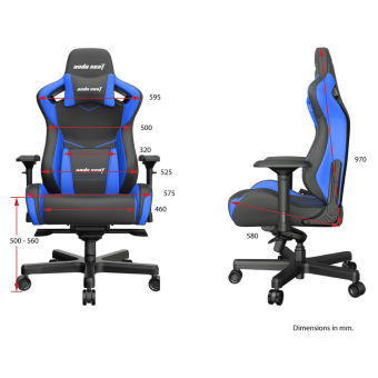 ANDA SEAT Gaming Chair AD12XL KAISER-II Black-Blue