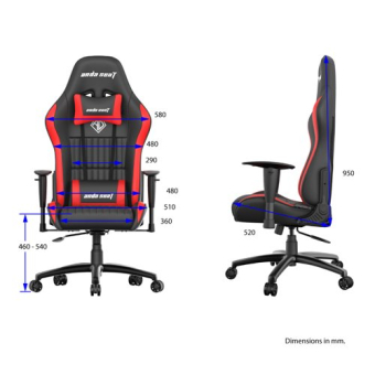 ANDA SEAT Gaming Chair Jungle Black-Red - Medium (AD5-03-BR-PV) ΕΚΘΕΣΙΑΚΟ