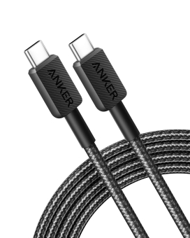 ANKER 322 USB-C to USB-C Cable 480MBps, 60W, 1.8m Black