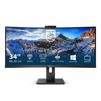 Philips P Line 346P1CRH/00 LED display 86.4 cm (34'') 3440 x 1440 pixels UltraWide Quad HD Black