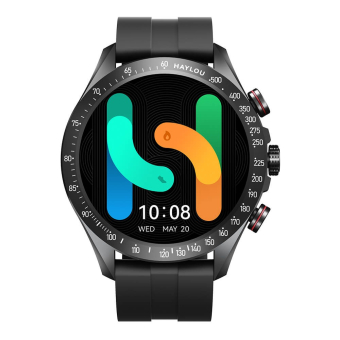 Haylou Solar Pro Black -  Call Watch 1,43 AMOLED 466x466 20d 100 faces BT5.3 IPX8 Waterproof