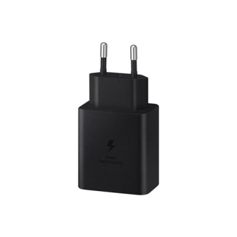 Φορτιστής Samsung Fast GaN Με Καλώδιο με Θύρα USB-C 45W Power Delivery Black (EP-T4510XBEGEU)