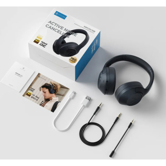 Haylou S30 Pro Black - BT ANC Headset, Detachable Mic, Hi-Res Audio -42Db 2 mode ANC - Protein Leath