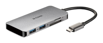 D-LINK DUB-M610 6-IN-1 USB-C HUB HDMI,READER, PD