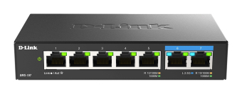 D-LINK DMS-107 7-Port Multi-Gigabit Unmanaged Switch with 2x2.5G