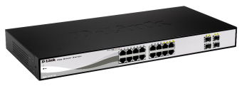 D-LINK SWITCH  DGS-1210-16 10/100/1000Mbps  Smart