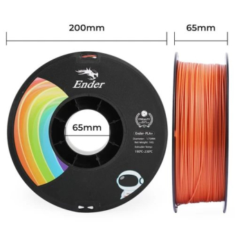 CREALITY EN-PLA+ Orange Ender 3D Printer Filament, Tensile Str. 34MPA, Bending 77MPa, 1 kg Spool1.75