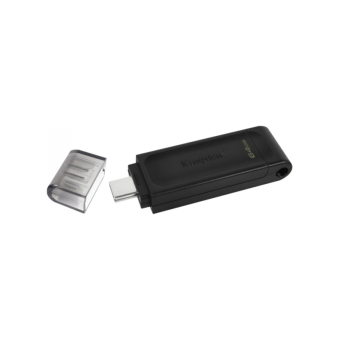 KINGSTON USB Stick Data Traveler DT70/64GB, USB 3.2 Type-C, Black