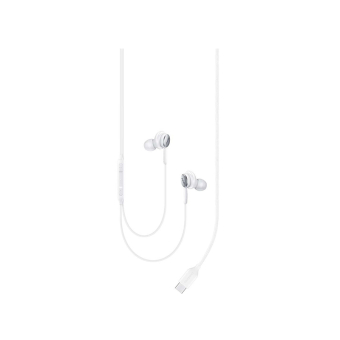 Samsung EO-IC100 In-ear Handsfree με Βύσμα USB-C Λευκό (EO-IC100BWEGEU)