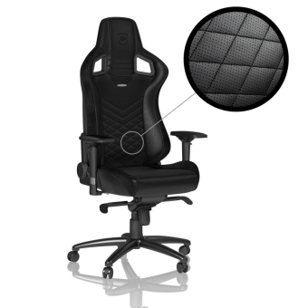 noblechairs EPIC Gaming Chair Breathable, 4D armrests, 60mm casters - black