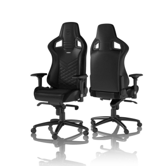 noblechairs EPIC Gaming Chair Breathable, 4D armrests, 60mm casters - black