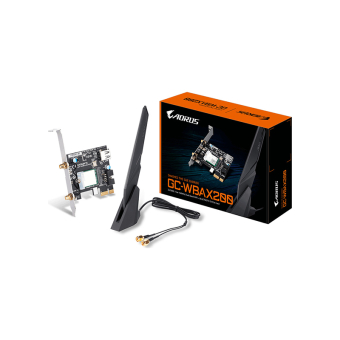 GIGABYTE GC-WBAX200 Wireless PCIe LAN Adapter Card - WiFi 6 (2400 Mbps) + Bluetooth 5.1