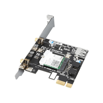 GIGABYTE GC-WBAX200 Wireless PCIe LAN Adapter Card - WiFi 6 (2400 Mbps) + Bluetooth 5.1