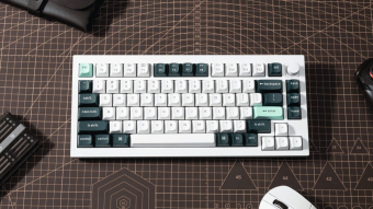 Keychron Q1 HE (Q1H-P1) QMK White Wireless Custom Hall Effect Keyboard Purple Switch 75% US Layout