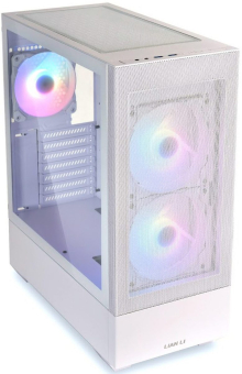 Lian Li Lancool 205 Mesh White PC Case - ATX Tower & 3 aRGB PWM fans - 1x120mm 2x140m Type C