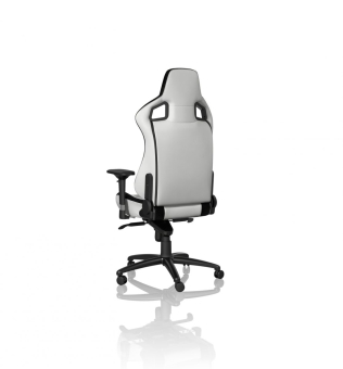 noblechairs EPIC Gaming Chair Breathable, 4D armrests, 60mm casters - black/white