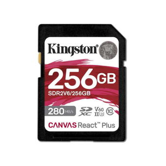 KINGSTON Memory Card Secure Digital SDR2V6/256GB Canvas React Plus V60 SD