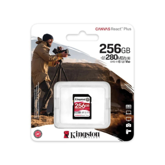 KINGSTON Memory Card Secure Digital SDR2V6/256GB Canvas React Plus V60 SD