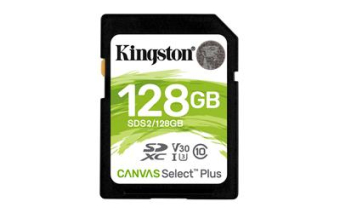 Kingston Technology Canvas Select Plus memory card 128 GB SDXC Class 10 UHS-I