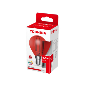 TOSHIBA LED FILAMENT COLOR RED G45 E14 4.5W