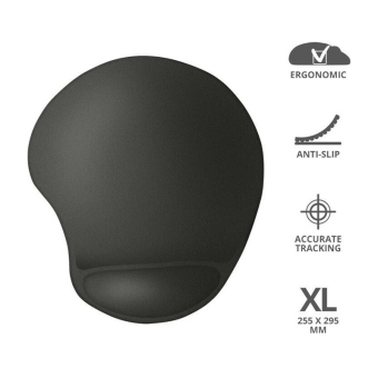 MOUSEPAD TRUST BIGFOOT XL BLK 23728