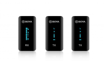 BOYA BY-XM6-S2  2.4 Ghz wireless mic system 3.5mm for camera, phone, laptop 2 transmitters- 2 person