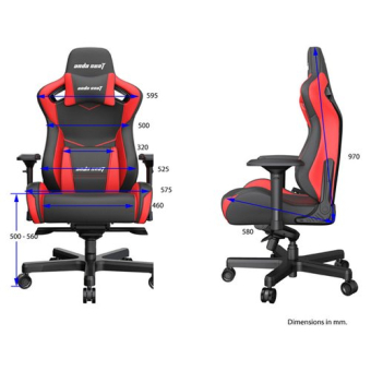 ANDA SEAT Gaming Chair AD12XL KAISER-II Black-Red