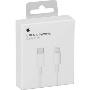 Apple Καλώδιο data / φόρτισης USB-C σε Lightning Λευκό 1m (MX0K2ZM/A)