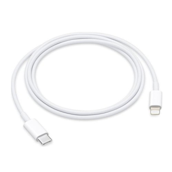 Apple καλώδιο data / φόρτισης USB-C Lightning Λευκό 1m (MM0A3ZM/A)