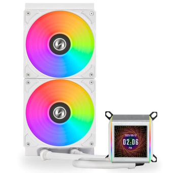 Lian Li Galahad II LCD 280 White - AIO GPU Liquid Cooler  with ARGB Fans