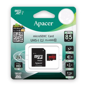 Apacer MicroSDXC UHS-I 64GB U1 Class W/AD