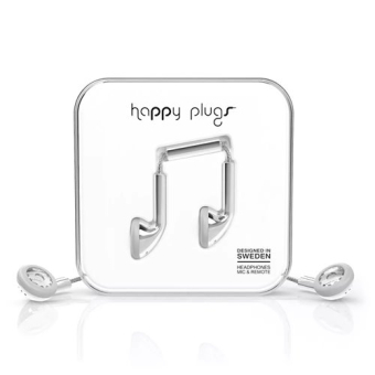 Happy Plugs Ακουστικά με Μικρόφωνο & Remote - Silver